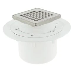 Siphon, Sortie Verticale Cadre Inox, NICOLL