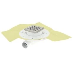 Siphon Gain De Place 40mm, Ajustable Cadre+grille 10×10 + Natte, NICOLL