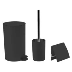 Poubelle De Salle De Bains 3 L Black 0 NORASIA
