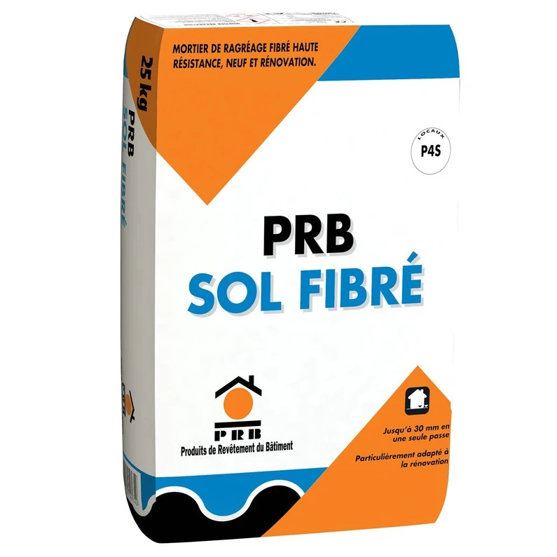 Ragréage Sol PRO Autolissant Fibré PRB, 25 Kg 1 Ragréage Sol PRO Autolissant Fibré PRB, 25 Kg