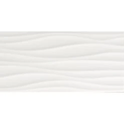 Carrelage Mur Relief Blanc Brillant L.30 X L.60 Cm, Frosty ARTENS