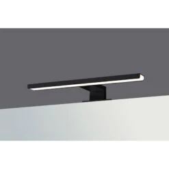 Spot Pour Miroir Avec éclairage Intégré, L.30 X H.4 Cm Parma Noir