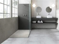 Receveur De Douche Résine L.100 X L.80 Cm Marbre Blanc Neo