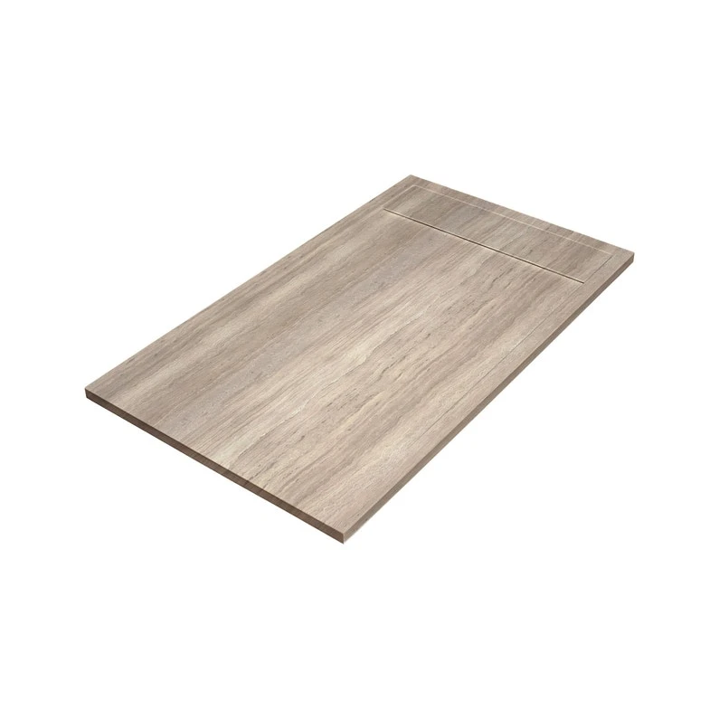 Receveur De Douche Résine L.100 X L.80 Cm Travertin Neo 1 Receveur De Douche Résine L.100 X L.80 Cm Travertin Neo