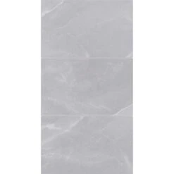 Carrelage Mur Marbre Gris Brillante L.40 X L.0.95 Cm, Charly