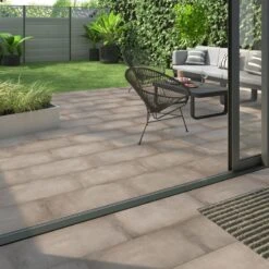 Carrelage Sol Extérieur Forte Effet Béton Taupe Craft L.30.8 X L.61.5 Cm