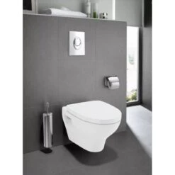 Pack WC Suspendu Bâti Sol Double Rapid Sl Et Pop Chrome GROHE / ROCA
