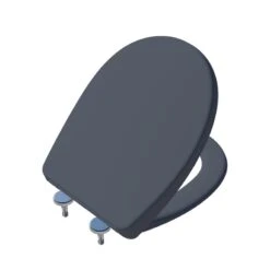 Abattant Frein De Chute Déclipsable Gris Zingué Click’n Clean Classic