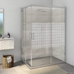 Sticker Paroi De Douche 100x100cm Scacchierra Kohl, PLAGE