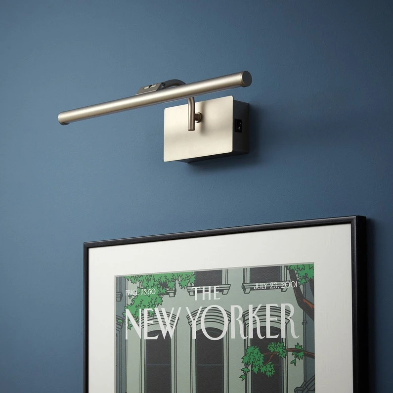 Applique Tableau Aluminium Nickel Mat Led Intégrée INSPIRE Sticky