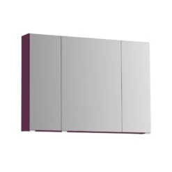 Armoire De Toilette L. 100 Cm, Aubergine Opale