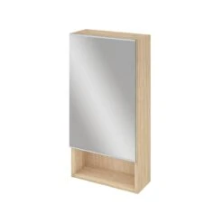 Armoire De Toilette L. 35.9 Cm, Chêne Naturel, SENSEA Easy