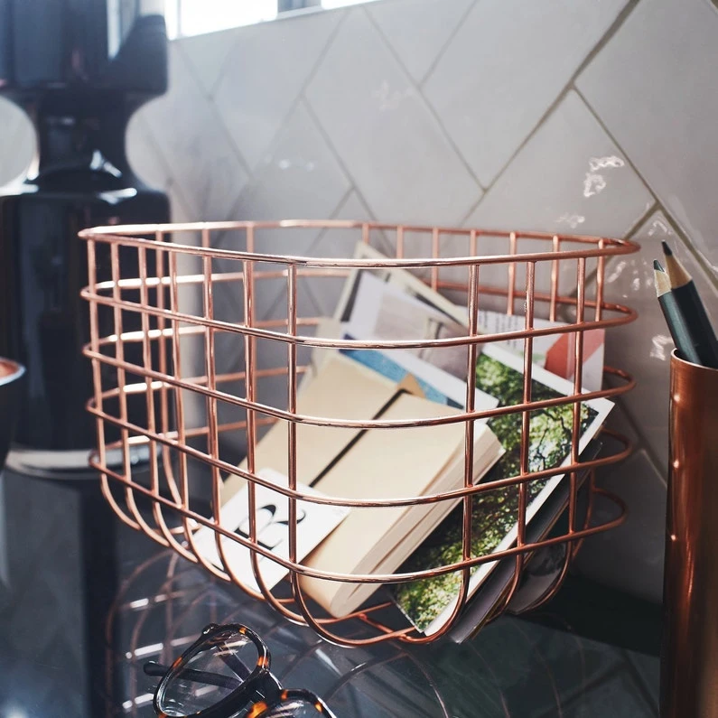 Boîte De Rangement Nomade En Métal Cuivre, Copper 2 Boîte De Rangement Nomade En Métal Cuivre, Copper – Image 2