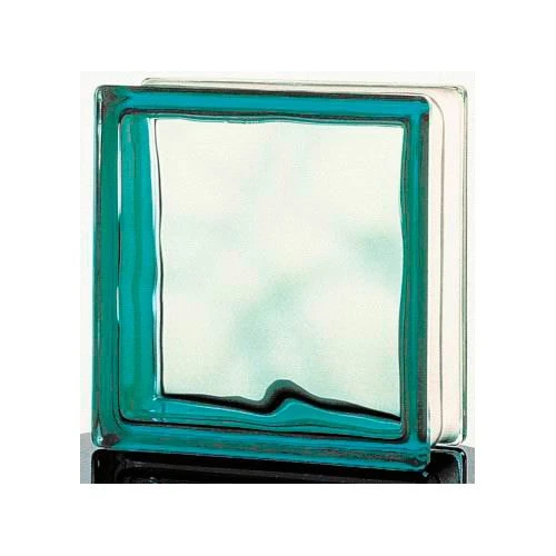Brique De Verre Vitrablock/Standard Ondulée Brillante, Verte 1 Brique De Verre Vitrablock/Standard Ondulée Brillante, Verte