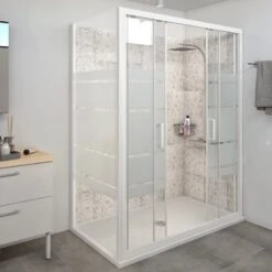 Douche Charm, Avec Receveur Mila Blanc 90X160 Cm