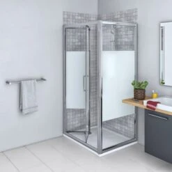 Douche Quad, Avec Receveur Mila Blanc 80X100 Cm