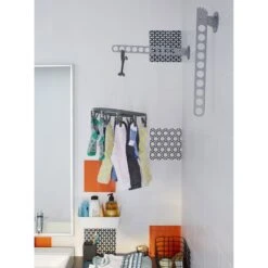 Etendoir à Suspendre Gris, Azur -Bain Fournitures Magasin etendoir a suspendre gris azur 1