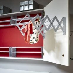 Etendoir Mural Blanc, Azur -Bain Fournitures Magasin etendoir mural blanc azur 2