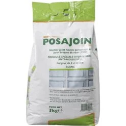 Joint Poudre Brique De Verre Blanc 5 Kg, 2 M²