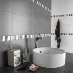 Listel Techno Trapeze Gris Noir, L.4.8 X L.60 Cm