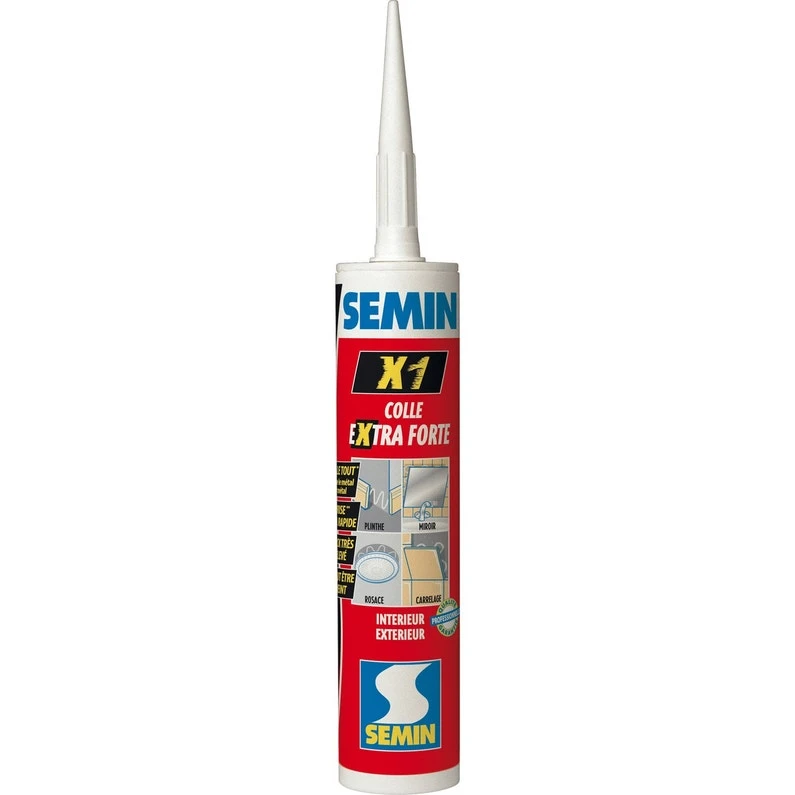 Mastic Multiusage Blanc En Cartouche 290 Ml, SEMIN 1 Mastic Multiusage Blanc En Cartouche 290 Ml, SEMIN