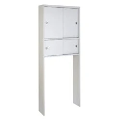 Meuble Pour WC à Poser L.76 X H.190 X P.22 Cm Blanc, SENSEA Remix