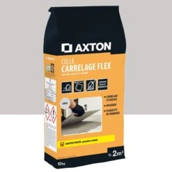 Mortier Colle, Poudre AXTON Flex Gris 10 Kg, 2 M²