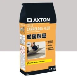 Mortier Colle, Poudre AXTON Flex Gris 5 Kg, 1 M²
