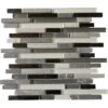 Mosaïque Mur Fusion Gris Blanc Noir 30 X 30.6 Cm ARTENS