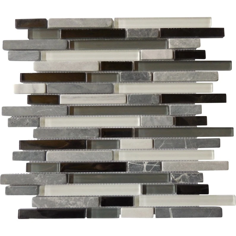 Mosaïque Mur Fusion Gris Blanc Noir 30 X 30.6 Cm ARTENS 1 Mosaïque Mur Fusion Gris Blanc Noir 30 X 30.6 Cm ARTENS