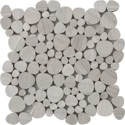 Mosaïque Mur Mineral Galet Cottage Beige