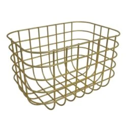 Panier H.16.5 X L.24.8 X P.16.5 Cm Métal Or, Joy