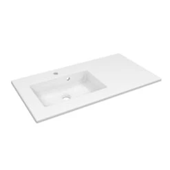 Plan Vasque Simple Moon Céramique L.91 X P.49 Cm