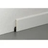Plinthe Parquet Et Sol Stratifié Décor Blanc, L.220 Cm X H.58 X Ep.14 Mm