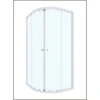 Porte De Douche Coulissante, Angle 1/4 De Cercle, 90 X 90 Cm, Transparent, Dado