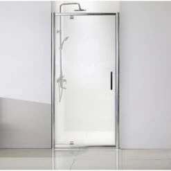 Porte De Douche Pivotante 90 Cm, Transparent, Quad