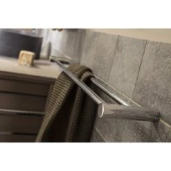 Porte-serviettes Laiton 2 Barres Fixes River -Bain Fournitures Magasin porte serviettes laiton 2 barres fixes river