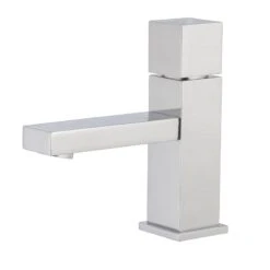 Robinet De Lave-mains Eau Froide Chromé Cubik