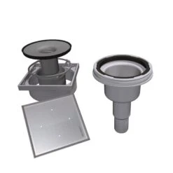 Siphon Sortie Verticale Avec Grille à Carreler